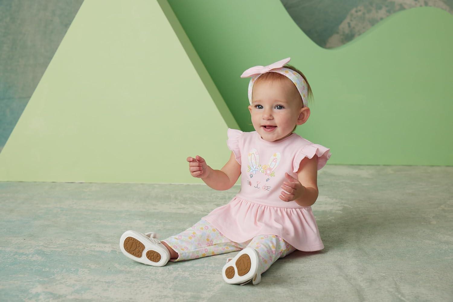 imageLittle Me Baby Girls Bodysuit and Pant Set 312 MonthsPink
