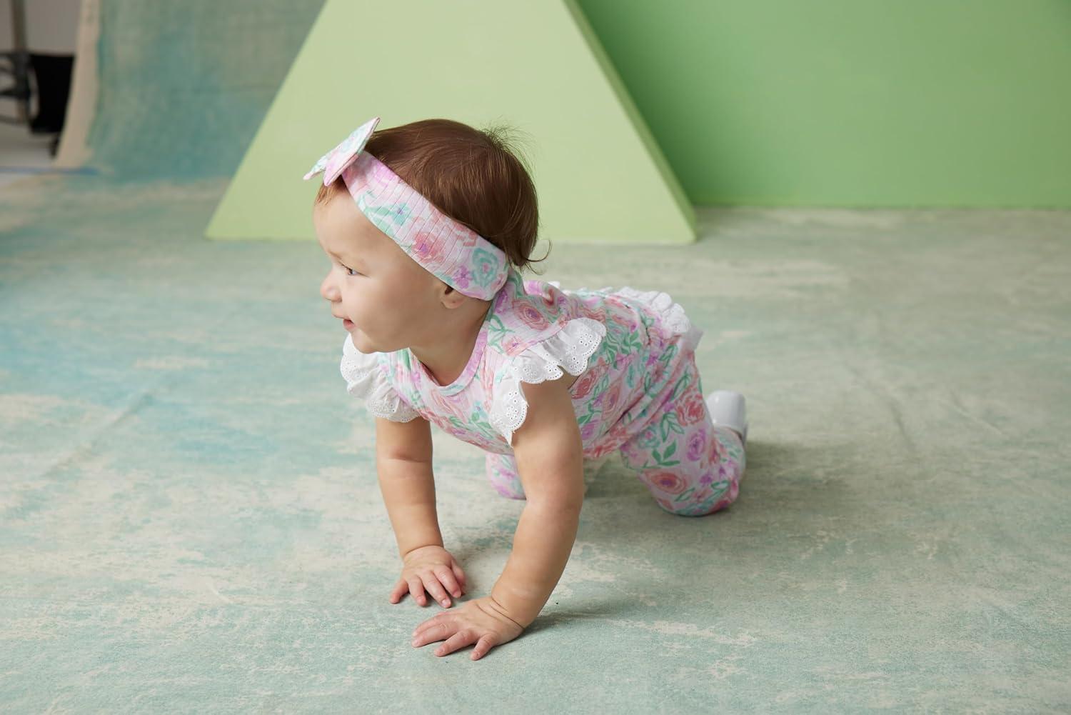 imageLittle Me Baby Girls Bodysuit and Pant Set 312 MonthsPink