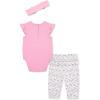 Little Me Baby Girls’ Bodysuit and Pant Set, 3-12 Months(Pink)