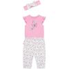 Little Me Baby Girls’ Bodysuit and Pant Set, 3-12 Months(Pink)