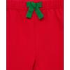 Little Me Clothes for Baby 3-Piece Christmas Santa Jogger Pajama Set, 12 Months