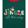 Little Me Clothes for Baby Boys’ and Girls’ 3-Piece Christmas Holiday Pajama Jogger Sets, 3 Months to 12 Months(Evergreen Jingle)
