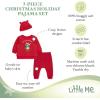 Little Me Clothes for Baby Boys’ and Girls’ 3-Piece Christmas Holiday Pajama Jogger Sets, 3 Months to 12 Months(Holiday Bear Set)