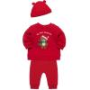 Little Me Clothes for Baby Boys’ and Girls’ 3-Piece Christmas Holiday Pajama Jogger Sets, 3 Months to 12 Months(Holiday Red)