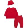 Little Me Clothes for Baby Boys’ and Girls’ 3-Piece Christmas Holiday Pajama Jogger Sets, 3 Months to 12 Months(Holiday Red)