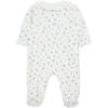 Little Me Clothes for Baby Boys’ and Girls’ Velour Footie Sleeper Rompers(Marshmallow/Multicolor)