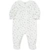 Little Me Clothes for Baby Boys’ and Girls’ Velour Footie Sleeper Rompers(Marshmallow/Multicolor)