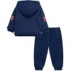Little Me Clothes for Baby Girls’ 2Pc Hoodie and Matching Pant Set, 12 Months to 4 Toddler(Medieval Blue Bows)