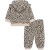 Little Me Clothes for Baby Girls’ 2Pc Hoodie and Matching Pant Set, 12 Months to 4 Toddler(Moonlight Leopard)
