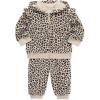 Little Me Clothes for Baby Girls’ 2Pc Hoodie and Matching Pant Set, 12 Months to 4 Toddler(Moonlight Leopard)