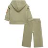 Little Me Clothes for Baby Girls’ 2Pc Hoodie and Matching Pant Set, 12 Months to 4 Toddler(Tea Flower)