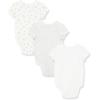 Little Me Clothes for Baby Girls’ 3-Pack 100% Cotton Bodysuits with Full Snap Closures, Baby Essentials, Newborn to 9 Months(Ivory)