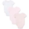 Little Me Clothes for Baby Girls’ 3-Pack 100% Cotton Bodysuits with Full Snap Closures, Baby Essentials, Newborn to 9 Months(Pink/Multi Bear)