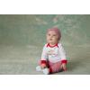 Little Me Clothes for Baby Girls’ Bodysuit, Pant and Hat Set, 3-12 Months(Red)