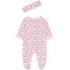 Little Me Clothes for Baby Girls’ Valentine Footie and Headband, 0-9 Months