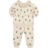 Little Me Clothes for Baby Girl’s and Boy’s 2Pc Tracksuit Set, Sweatshirt and Coordinating Legging, 12 Months – 4 Toddler(Garden Floral)