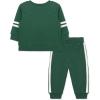 Little Me Clothes for Baby Girl’s and Boy’s 2Pc Tracksuit Set, Sweatshirt and Coordinating Legging, 12 Months – 4 Toddler(Green Football)