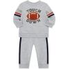 Little Me Clothes for Baby Girl’s and Boy’s 2Pc Tracksuit Set, Sweatshirt and Coordinating Legging, 12 Months – 4 Toddler(Soft Heather Grey)