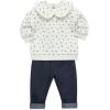 Little Me Clothes for Baby Girl’s and Boy’s 2Pc Tracksuit Set, Sweatshirt and Coordinating Legging, 12 Months – 4 Toddler(Whisper White)
