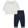 Little Me Clothes for Baby Girl’s and Boy’s 2Pc Tracksuit Set, Sweatshirt and Coordinating Legging, 12 Months – 4 Toddler(Whisper White)
