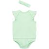 Little Me Simply Essential Solids 100% Organic Clothes for Baby Girls’ Knit 3-Piece Short Set, 3-12 Months