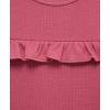 Little Me Simply Essential Solids Clothes for Baby Girls’ Bodysuit, Pant, and Headband Set, 3 Months to 12 Months(Rose Wine)