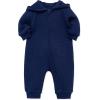 Little Me Simply Essential Solids Gender Neutral Organic Cotton Blend Hooded Coverall, 3 Months – 12 Months(Medieval Blue)