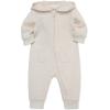 Little Me Simply Essential Solids Gender Neutral Organic Cotton Blend Hooded Coverall, 3 Months – 12 Months(Oatmeal Heather)