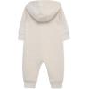 Little Me Simply Essential Solids Gender Neutral Organic Cotton Blend Hooded Coverall, 3 Months – 12 Months(Oatmeal Heather)