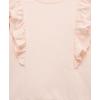 Little Me Simply Essential Solids Organic Cotton Blend for Baby Girls’ Fleece Sweatshirt and Pant Set, 12 Months to 4 Toddler(Pearl Blush)