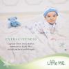 Little Me unisex-baby Cable Knit Sweater and Cap Set(Light Blue)