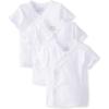 Little Me Baby-Boys Unisex-Baby Newborn Snap Side Tee Shirt 3 Pack(White)