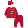 Little Me Clothes for Baby Boys’ and Girls’ 3-Piece Christmas Holiday Pajama Jogger Sets, 3 Months to 12 Months(Holiday Bear Set)