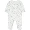 Little Me Clothes for Baby Boys’ and Girls’ Velour Footie Sleeper Rompers(Marshmallow/Multicolor)