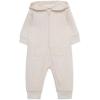 Little Me Simply Essential Solids Gender Neutral Organic Cotton Blend Hooded Coverall, 3 Months – 12 Months(Oatmeal Heather)