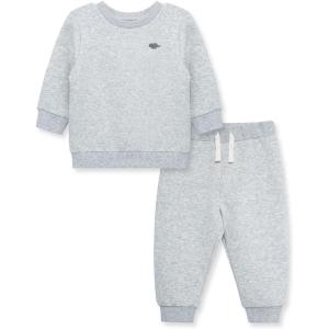 Little Me Clothes for Baby Girl’s and Boy’s 2Pc Tracksuit Set, Sweatshirt and Coordinating Legging, 12 Months – 4 Toddler(Grey)