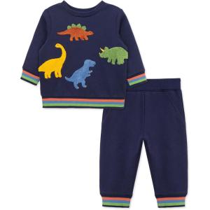 Little Me Clothes for Baby Girl’s and Boy’s 2Pc Tracksuit Set, Sweatshirt and Coordinating Legging, 12 Months – 4 Toddler(Peacoat)