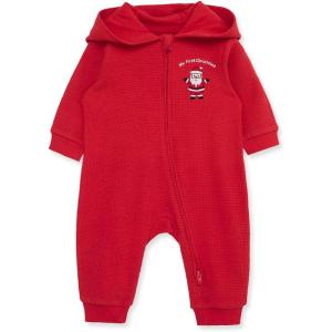 Little Me Clothes for Baby My First Christmas Holiday 2-Way Zipper Coveralls, 3 to 12 Months
