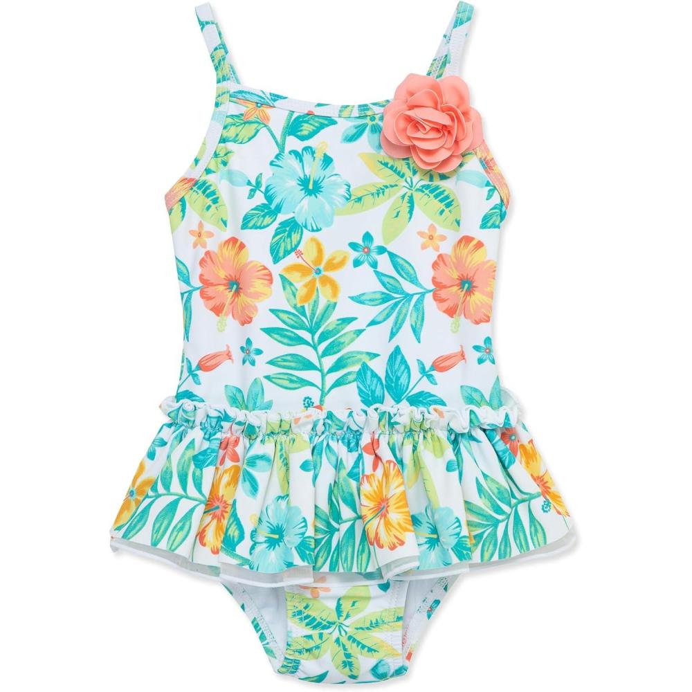 imageLittle Me BabyGirls Little Girls UPF 50 Sun Protection One Piece SwimsuitMulticolored