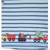 Little Me Baby Boys’ 3-Piece Jogger Set, Crew Neck Shirt, Stripe Pant, and Coordinating Socks, 3 to 24 Months(Dutch Blue Trucks)