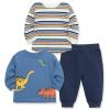 Little Me Baby Boys’ 3-Piece Shirts and Pant Set, 2-Shirts, 1 Pant, 0-24 Months