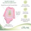 Little Me Baby Girls Little Girls’ Two-Piece UPF+ 50 Sun Protection Rash Guard Set(Bright Pink)