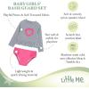 Little Me Baby Girls Little Girls’ Two-Piece UPF+ 50 Sun Protection Rash Guard Set(Medieval Blue)
