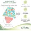 Little Me Baby Girls Little Girls’ Two-Piece UPF+ 50 Sun Protection Rash Guard Set(Multicolored)