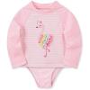 Little Me Baby Girls Little Girls’ Two-Piece UPF+ 50 Sun Protection Rash Guard Set(Pink Flamingo)