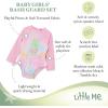 Little Me Baby Girls Little Girls’ Two-Piece UPF+ 50 Sun Protection Rash Guard Set(Tie-dye Pineapple)