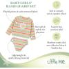 Little Me Baby-Girls Little Girls’ Two-Piece UPF+ 50 Sun Protection Rash Guard Set(Ice Cream Daisy)