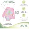 Little Me Baby-Girls Little Girls’ Two-Piece UPF+ 50 Sun Protection Rash Guard Set(Tie-dye Pineapple)