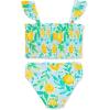 Little Me Baby-Girls Little Girls’ UPF 50+ Sun Protection One Piece Swimsuit(Blue)