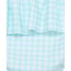 Little Me Baby-Girls Little Girls’ UPF 50+ Sun Protection One Piece Swimsuit(Blue Tint)